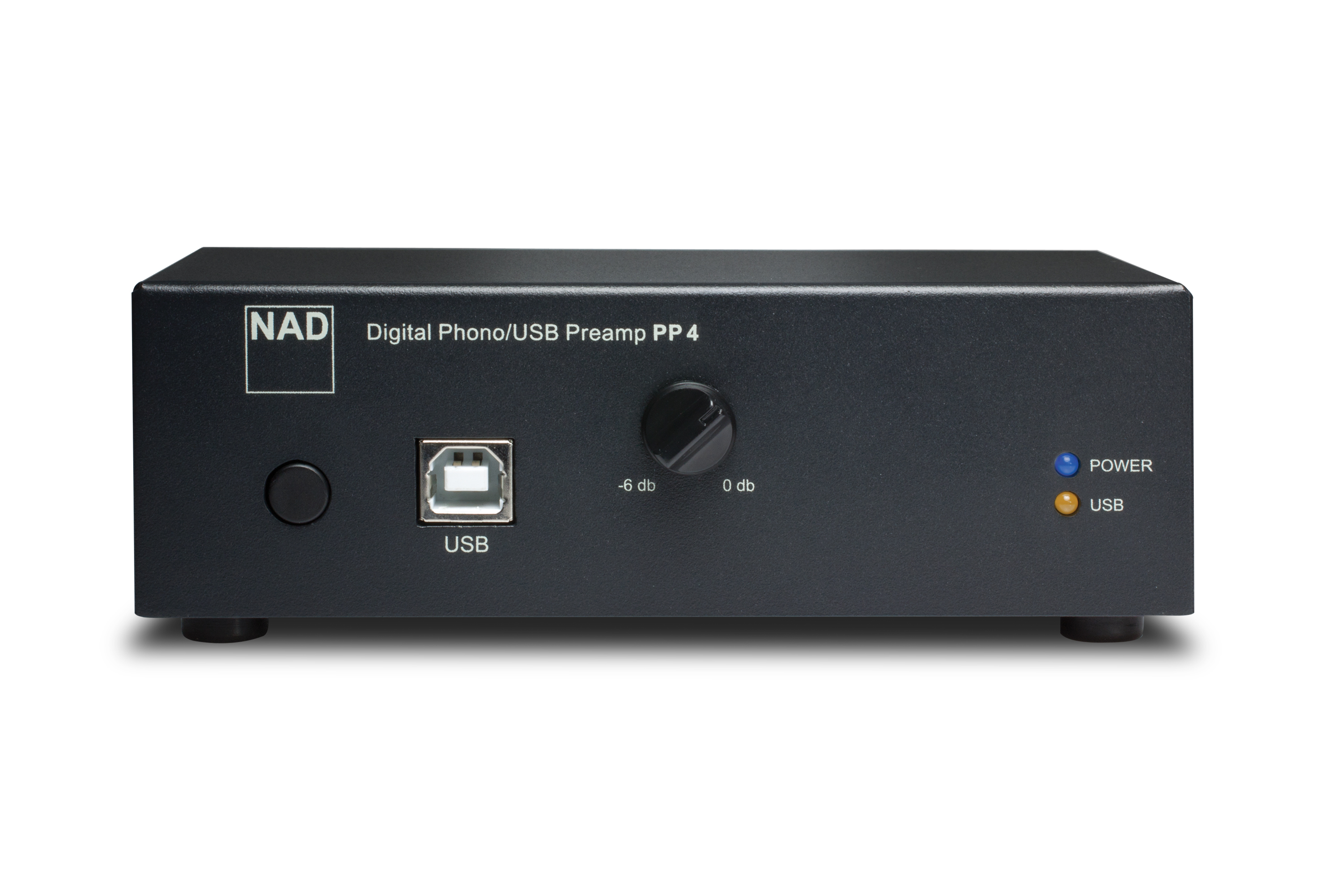 NAD PP4 RIAA levysoitin esivahvistin USB liitännällä NAD PP4 RIAA levysoitin esivahvistin USB liitännällä