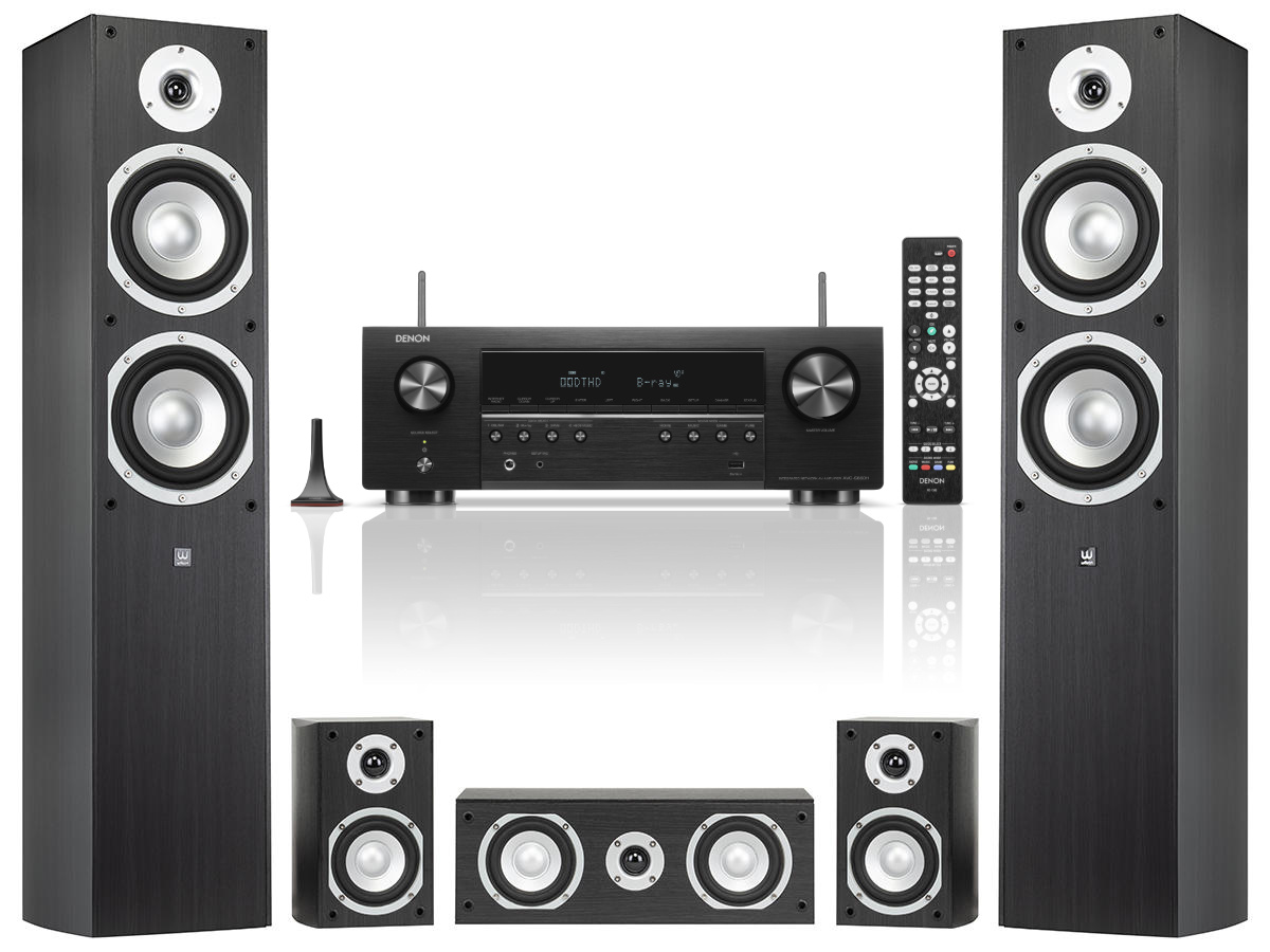 Kotiteatteripaketti Denon AVC-S660H + Wilson Estrada 5.0-kaiutinsarja Kotiteatteripaketti Denon AVC-S660H + Wilson Estrada 5.0-kaiutinsarja