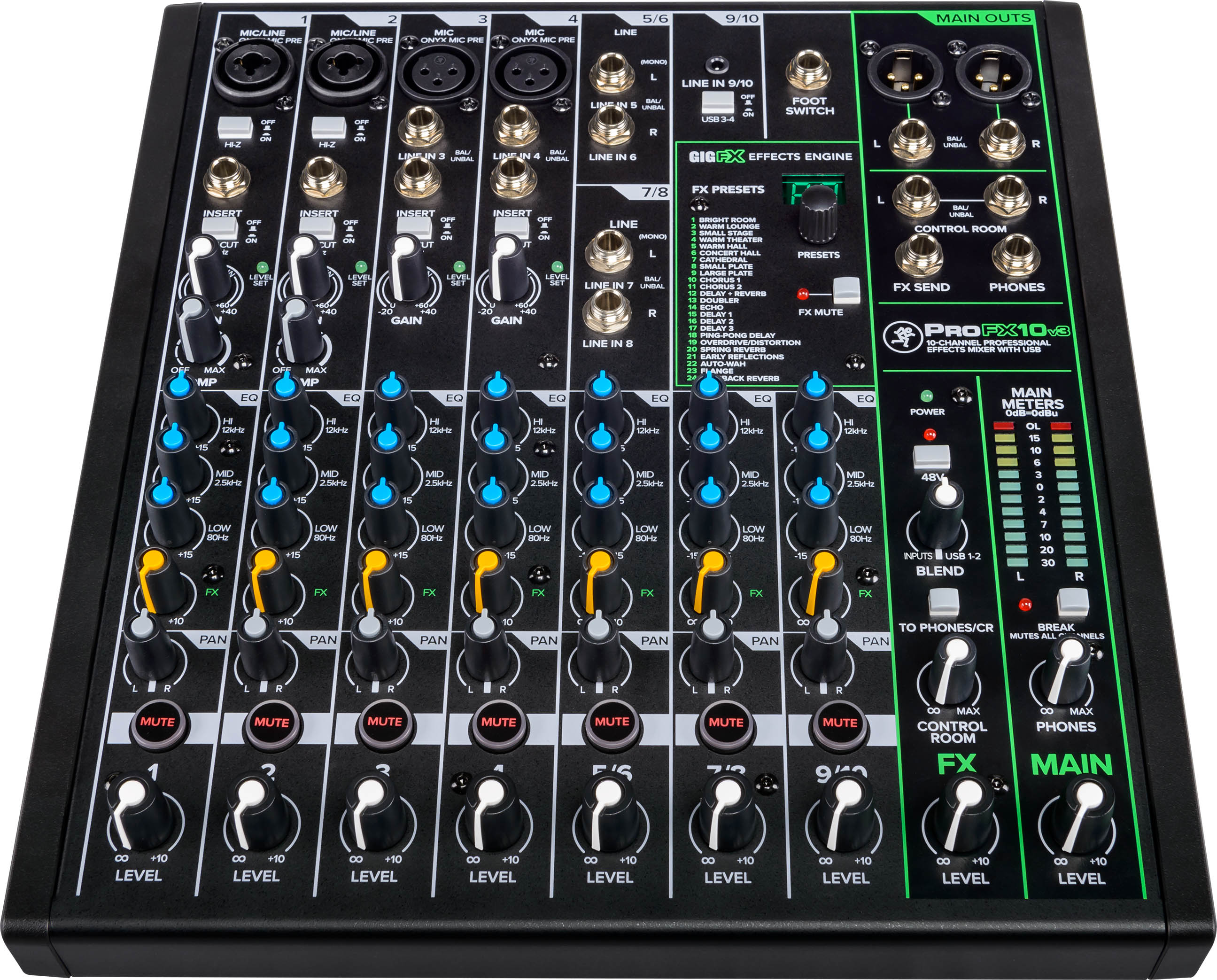 Mackie ProFX10v3 10 Channel Professional Effects Mixer with USB Mackie ProFX10v3 10 Channel Professional Effects Mixer with USB