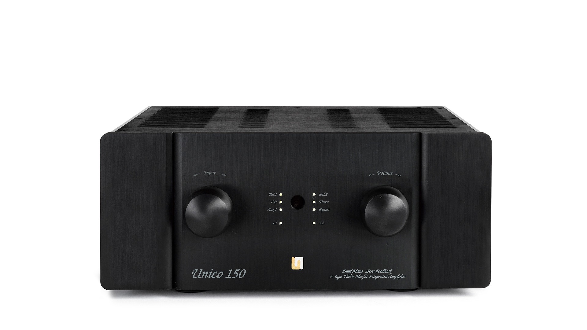 Unison Research Unico 150 integroitu hybridivahvistin, musta