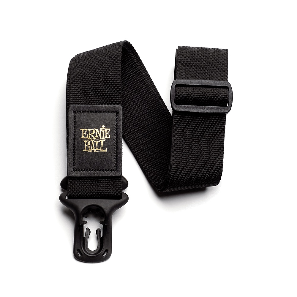 Ernie Ball EB-4056 Poly-Lock-Strap hihna, musta Ernie Ball EB-4056 Poly-Lock-Strap hihna, musta