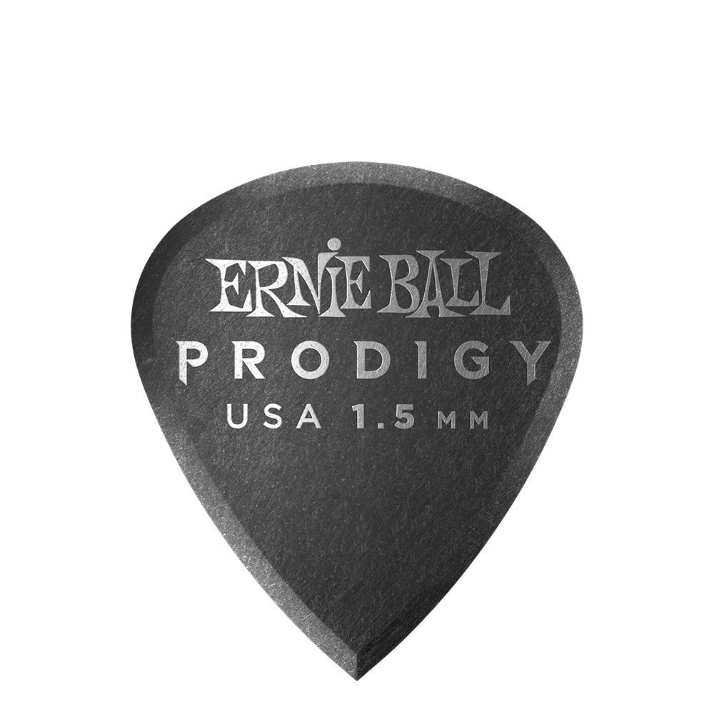 Ernie Ball EB-9200 Mini Prodigy 1.5mm 6-pack plektrat, musta Ernie Ball EB-9200 Mini Prodigy 1.5mm 6-pack plektrat, musta