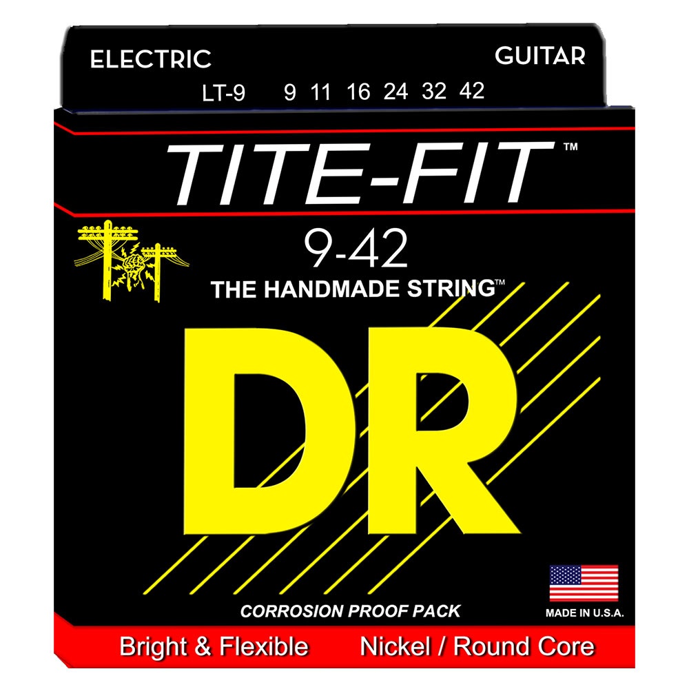 DR Strings Tite-Fit LT-9 sähkökitaran kielisarja, 09-42
