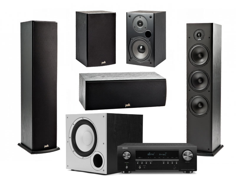 Denon AVR-S650H + Polk T 5.1 -sarja pakettina Denon AVR-S650H + Polk T 5.1 -sarja pakettina