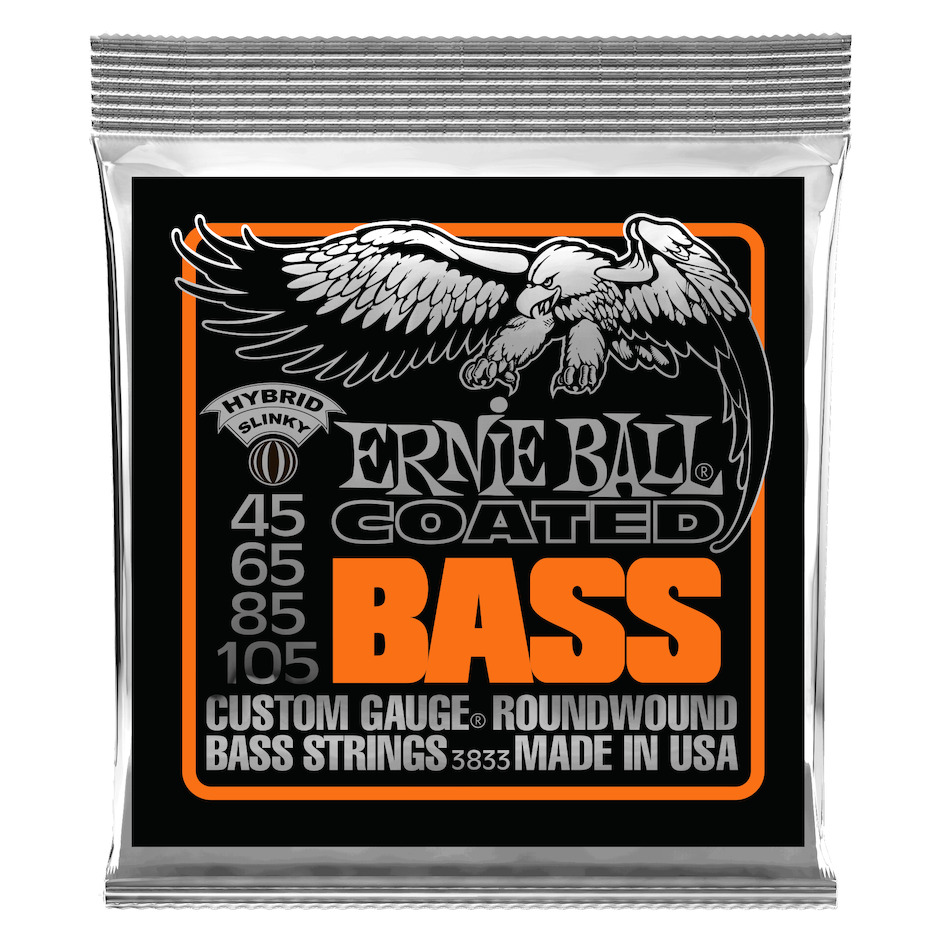 Ernie Ball EB-3833 Coated Hybrid Slinky Bass basson kielisarja