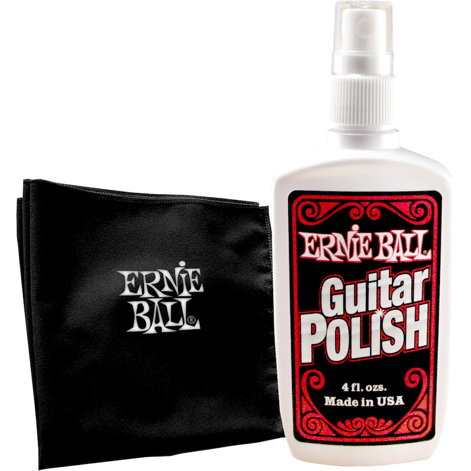 Ernie Ball EB-4222 Polish + Cloth puhdistussetti Ernie Ball EB-4222 Polish + Cloth puhdistussetti