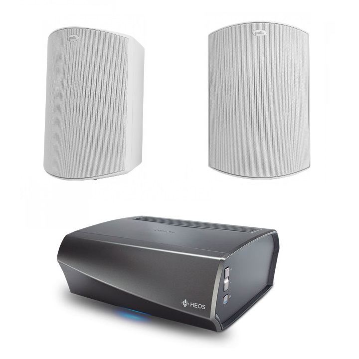Terassipaketti HEOS AMP + Atrium 6 valkoinen Terassipaketti HEOS AMP + Atrium 6 valkoinen