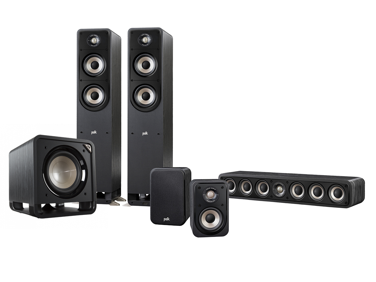 Polk Audio Signature E 5.1 kaiutinsarja, musta Polk Audio Signature E 5.1 kaiutinsarja, musta