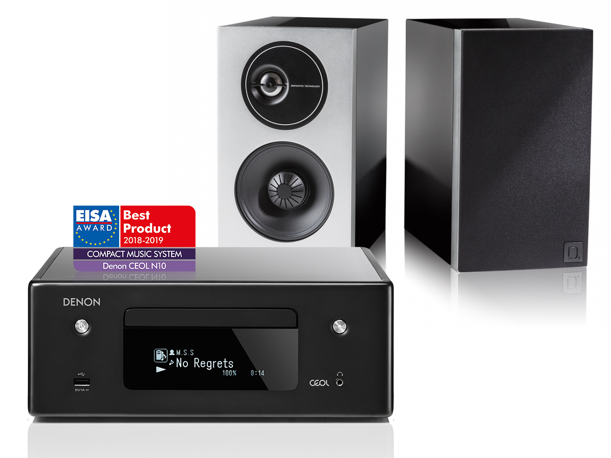 Denon RCDN10 + Demand D7 paketti, musta Denon RCDN10 + Demand D7 paketti, musta