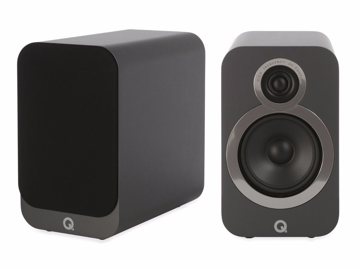 Q Acoustics Q3020i hyllykaiutin, harmaa Q Acoustics Q3020i hyllykaiutin, harmaa