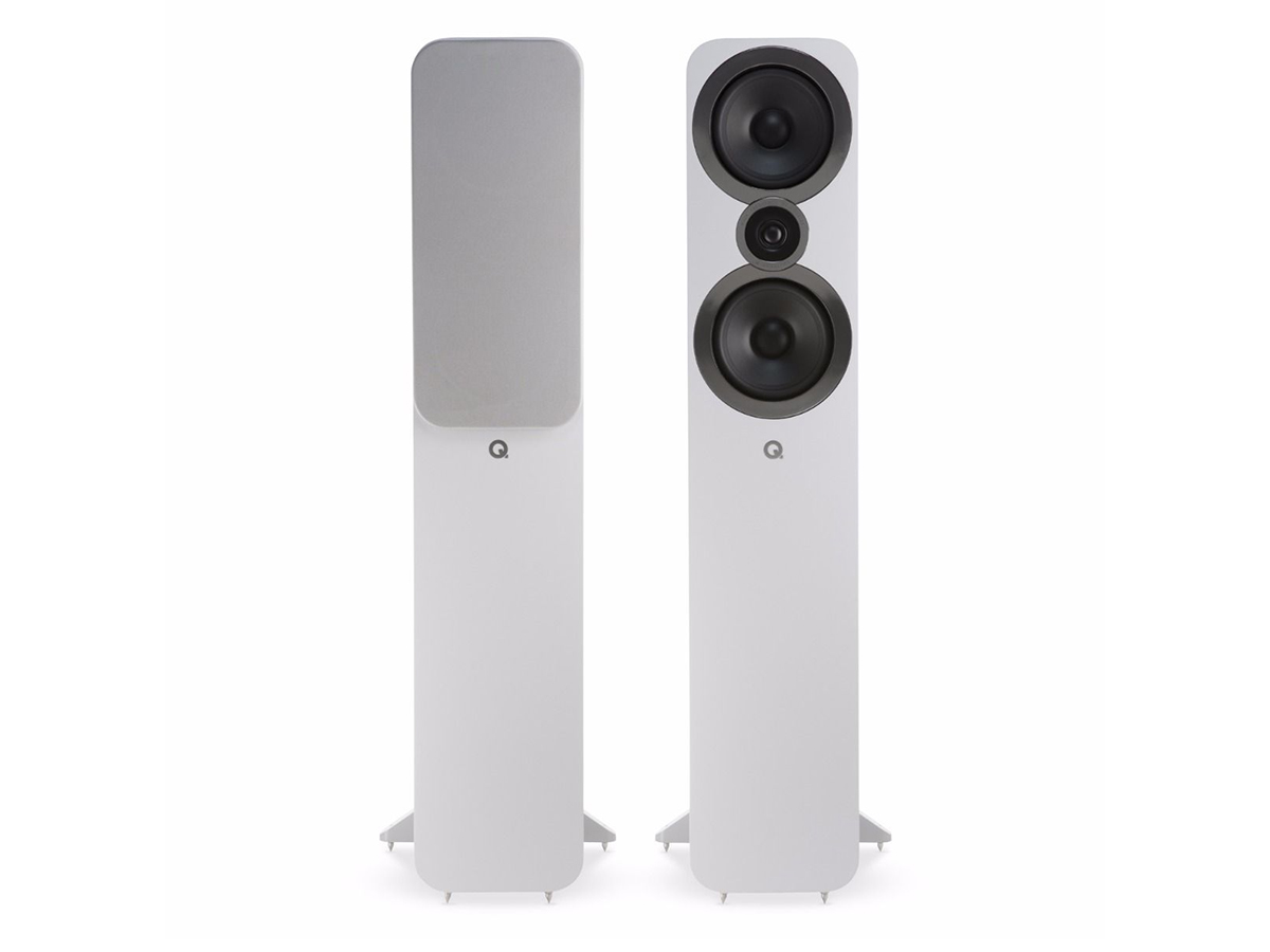 Q Acoustics Q3050i lattiakaiutin, valkoinen Q Acoustics Q3050i lattiakaiutin, valkoinen