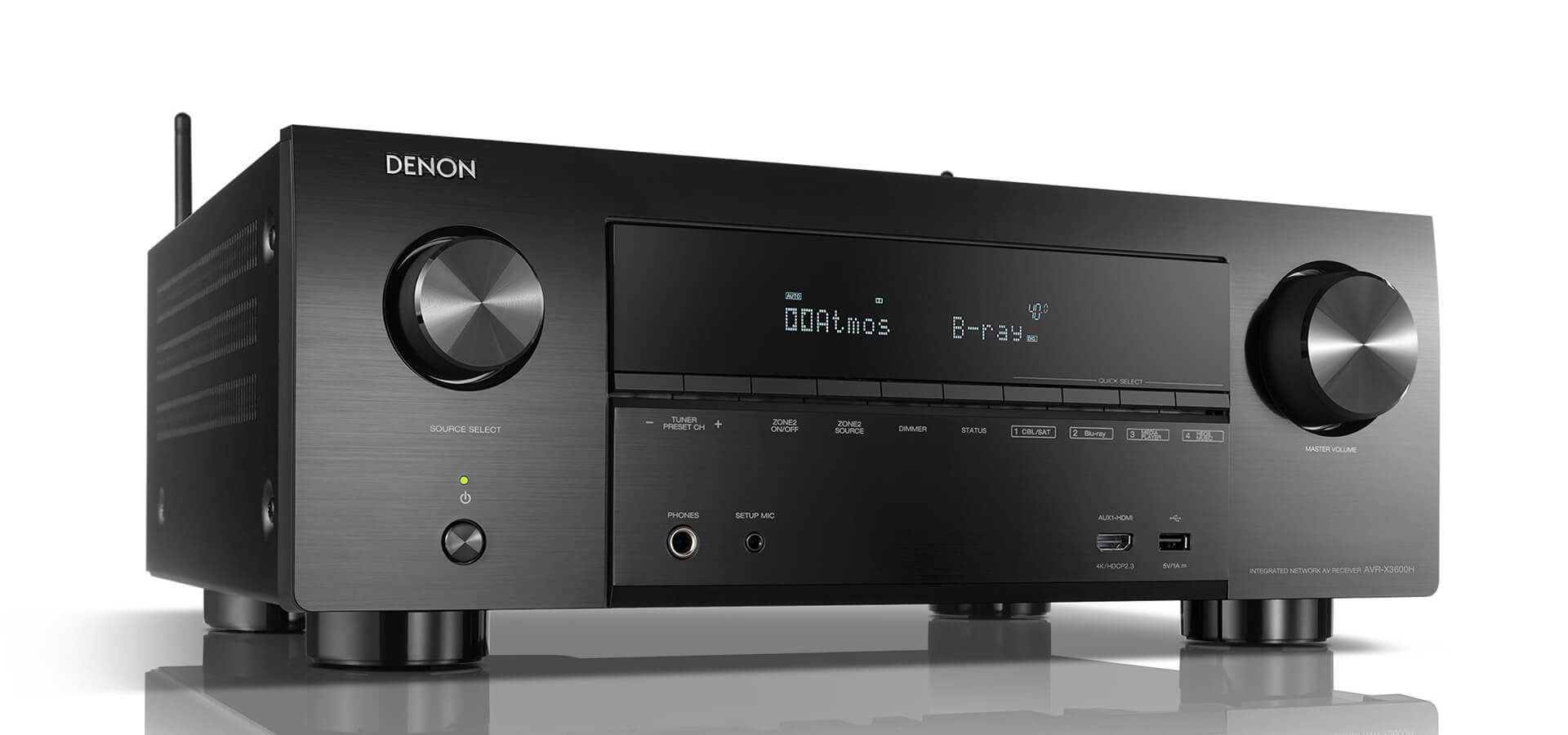 Denon AVR-X3600H viritinvahvistin, musta Denon AVR-X3600H viritinvahvistin, musta