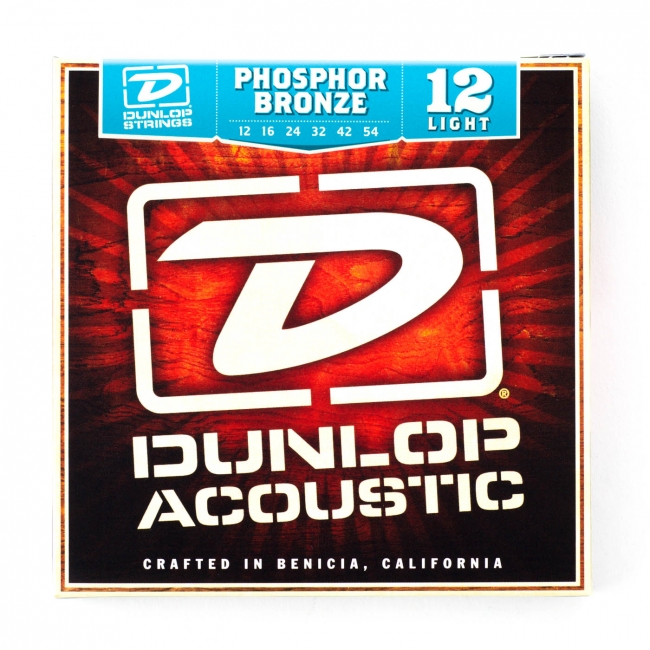 Dunlop akustisen kitaran kielet 012-054 fosforipronssi Dunlop akustisen kitaran kielet 012-054 fosforipronssi