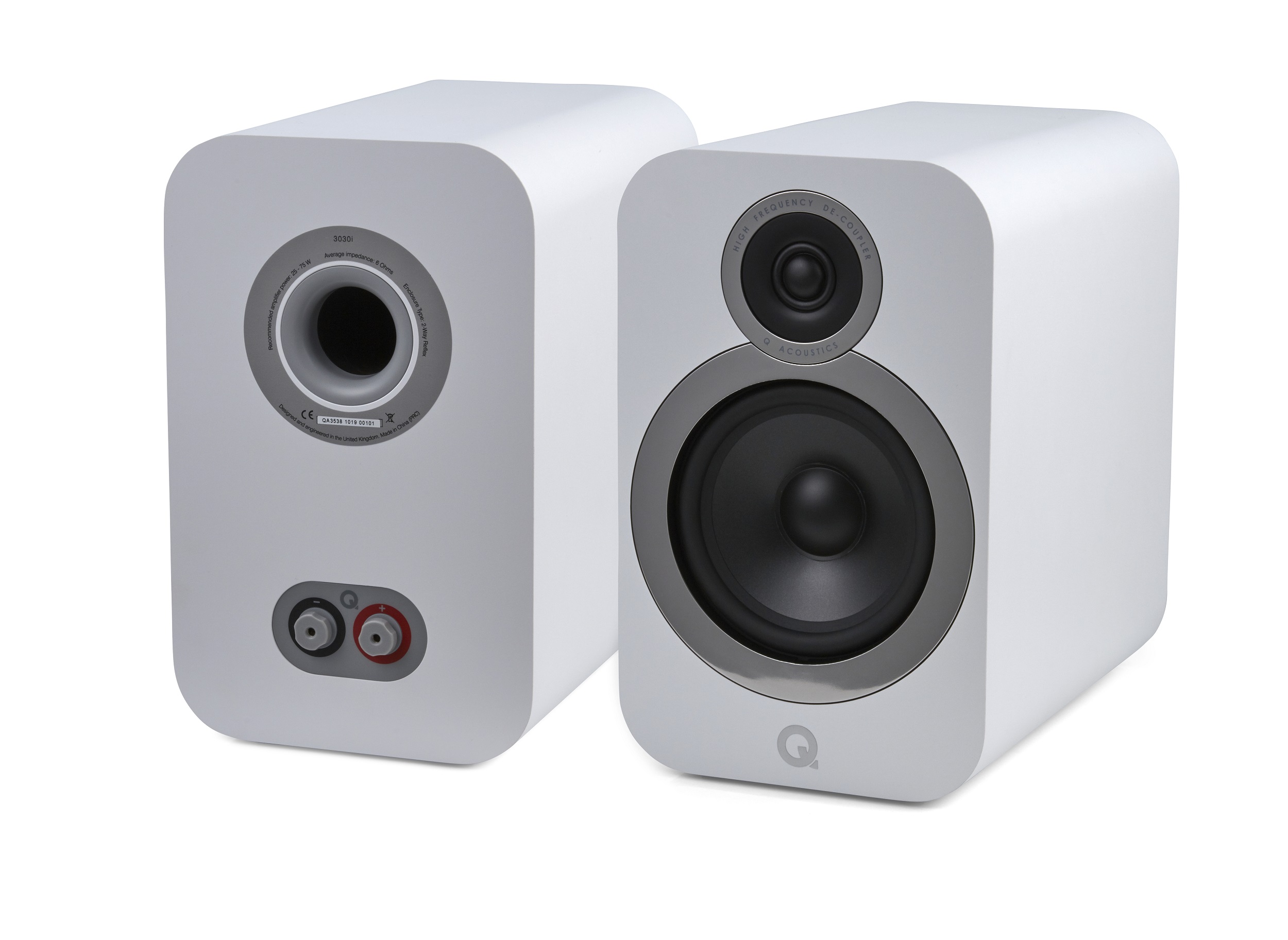 Q Acoustics Q3030i hyllykaiutin, valkoinen Q Acoustics Q3030i hyllykaiutin, valkoinen