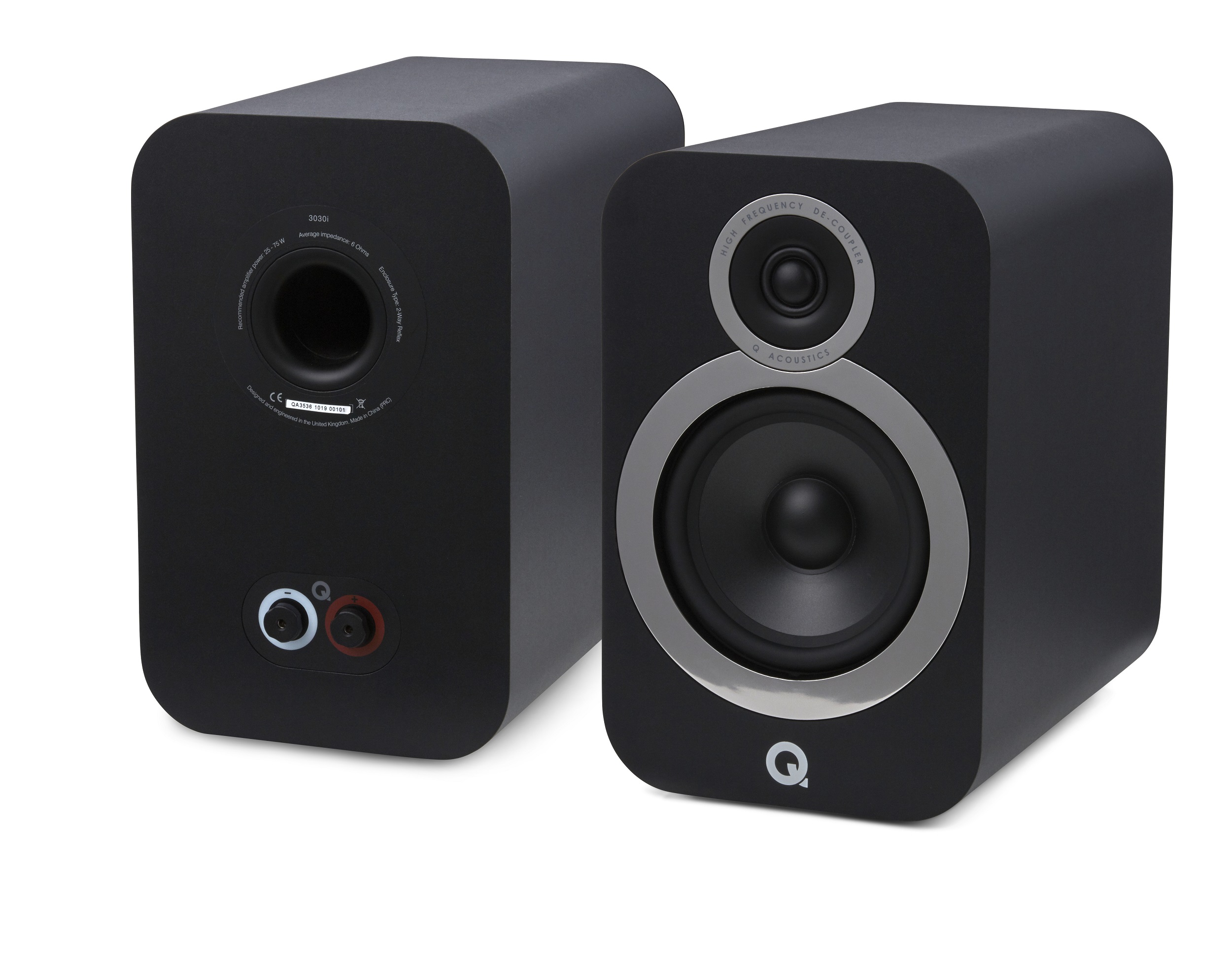 Q Acoustics Q3030i hyllykaiutin, musta Q Acoustics Q3030i hyllykaiutin, musta