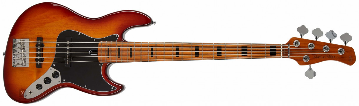 SIRE Marcus Miller V5 ALDER-5 Nauhaton TS Tobacco Sunburst, sähköbasso SIRE Marcus Miller V5 ALDER-5 Nauhaton TS Tobacco Sunburst, sähköbasso