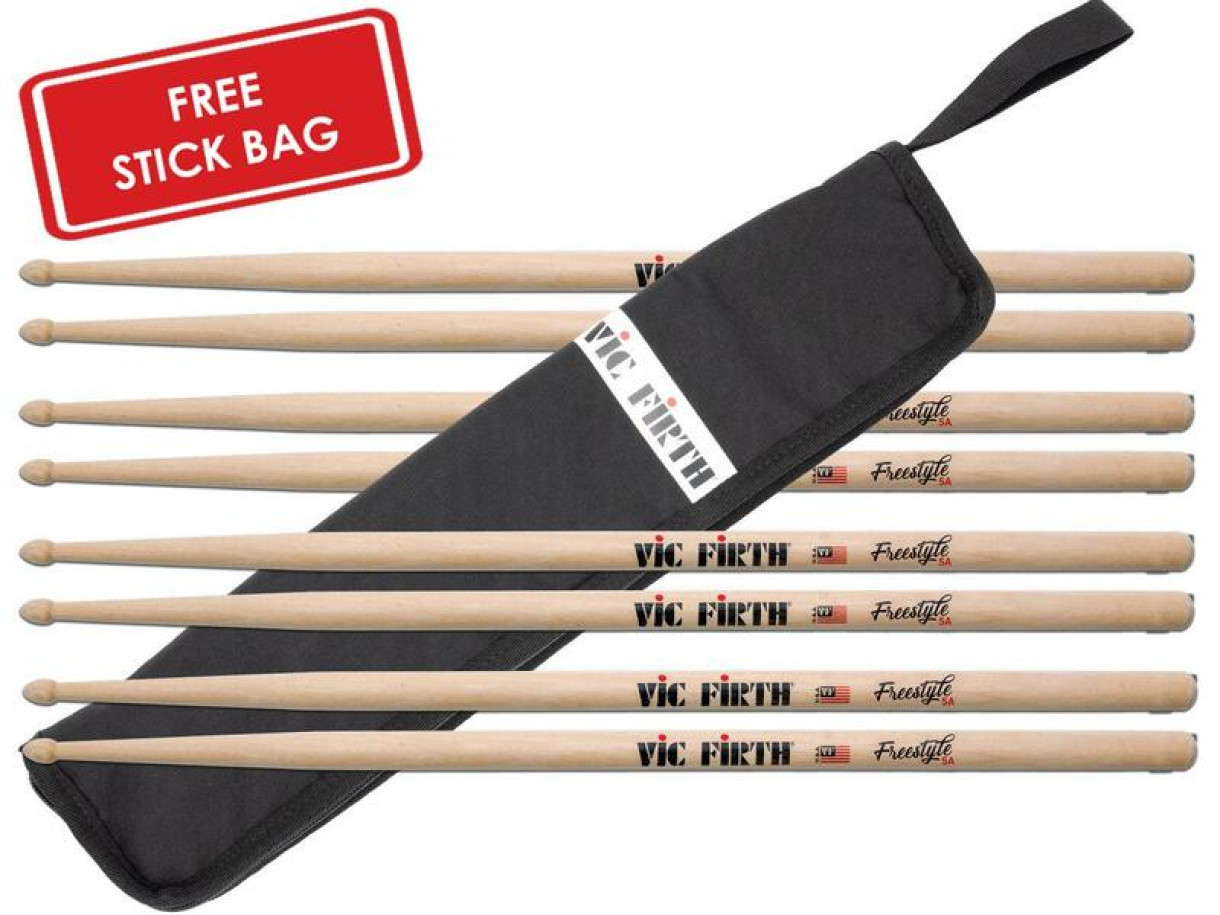 Vic Firth FS5A Freestyle 5A Bundle Pack 