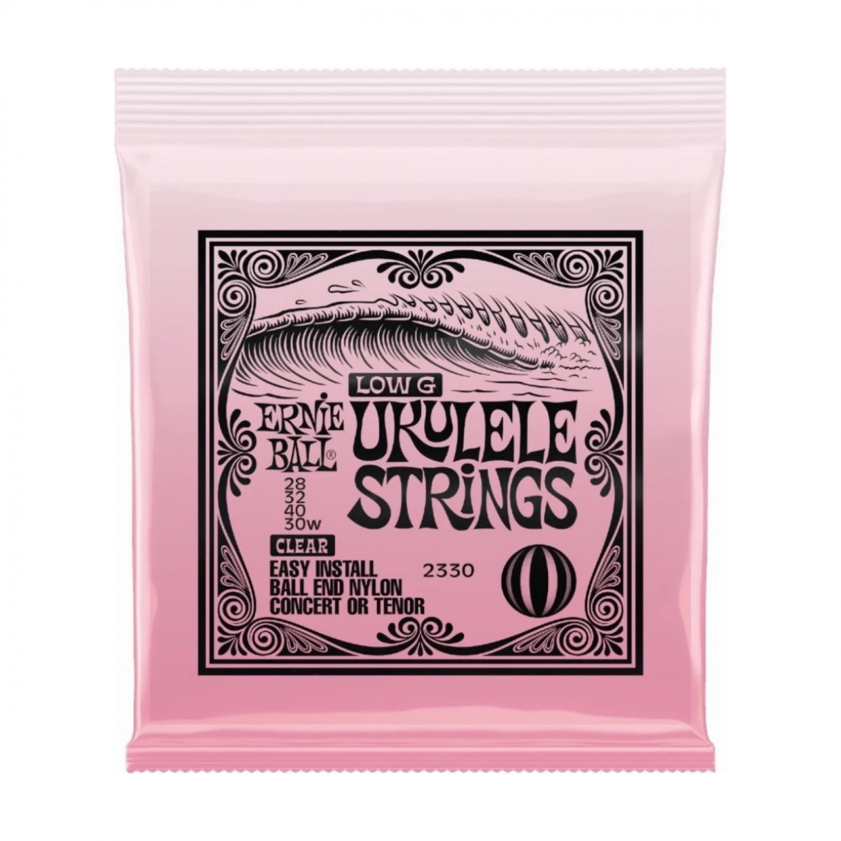 Ernie Ball 2330 Ukulele Strings Low G - Clear - Ukulelen kielisetti