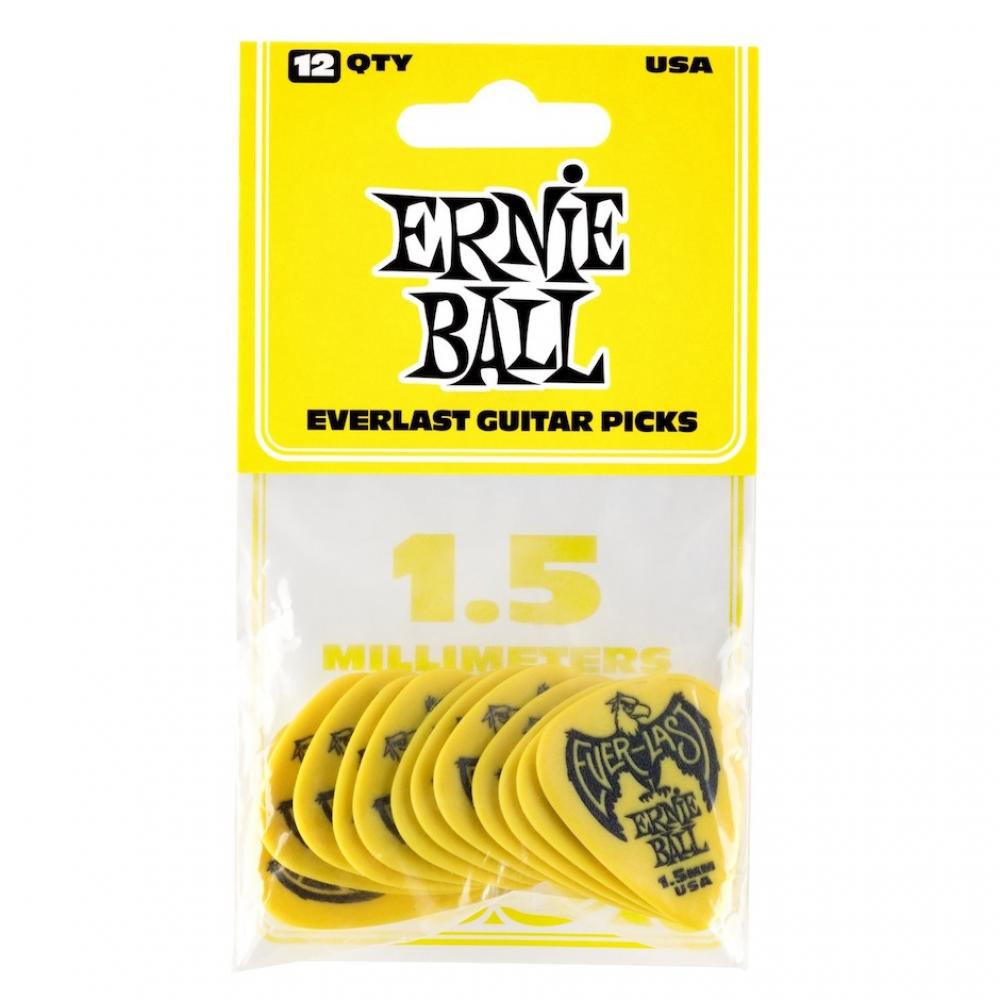 EB-9195 Everlast plektra 1.5 mm, keltainen 12 kpl EB-9195 Everlast plektra 1.5 mm, keltainen 12 kpl