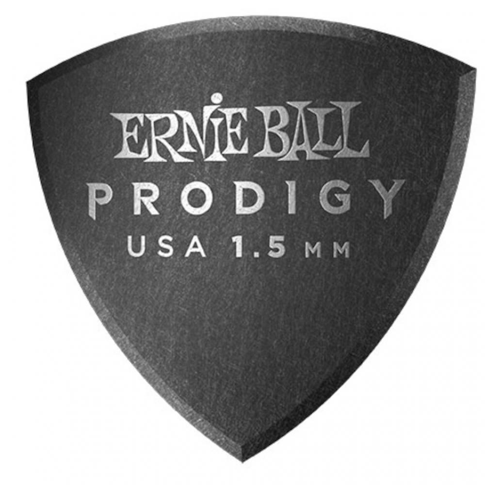 Ernie Ball EB-9332 Large Shield Prodigy 1.5mm 6-pack plektrat, musta
