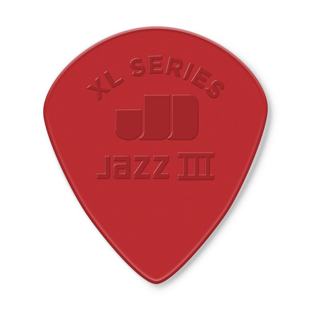 Dunlop Jazz III XL Nylon plektra punainen, 6kpl Dunlop Jazz III XL Nylon plektra punainen, 6kpl