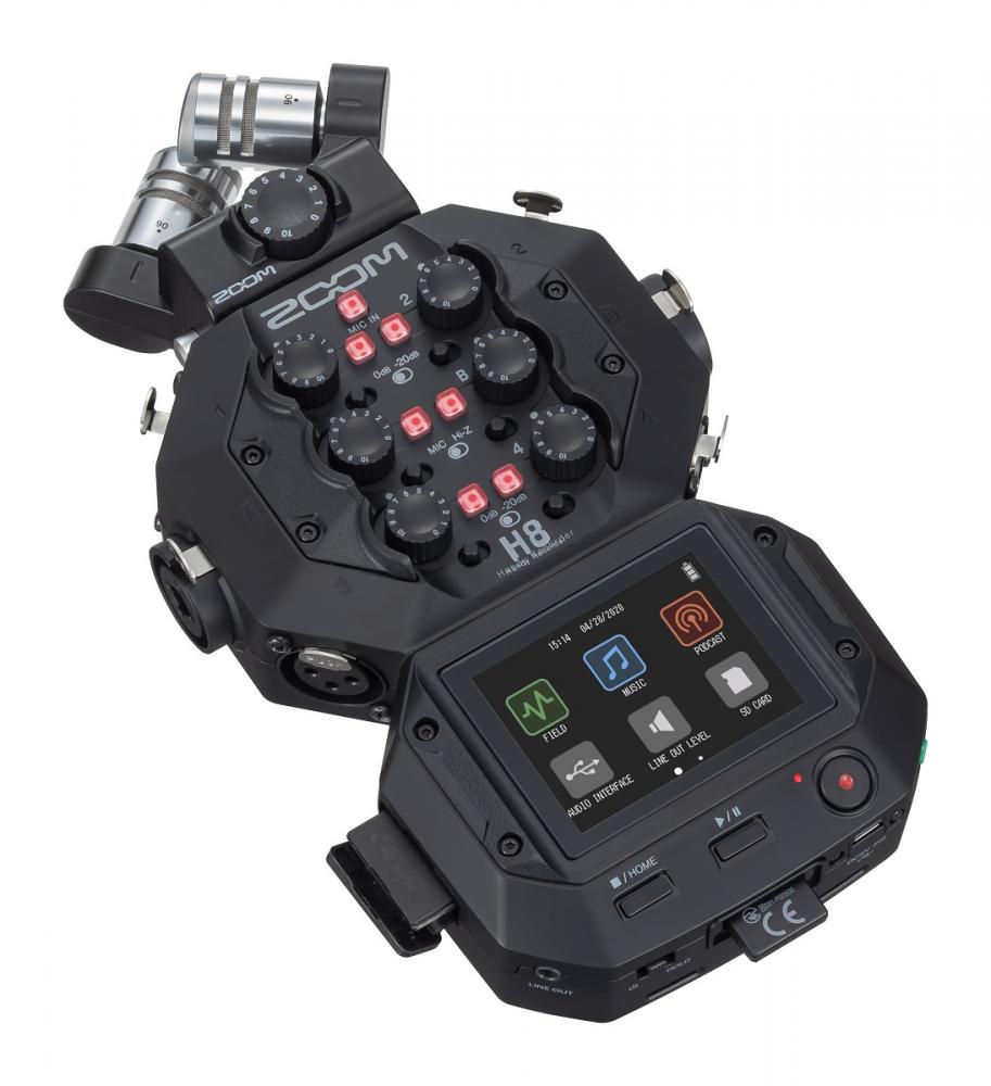 Zoom H8 12-raitainen audiotallennin Zoom H8 12-raitainen audiotallennin