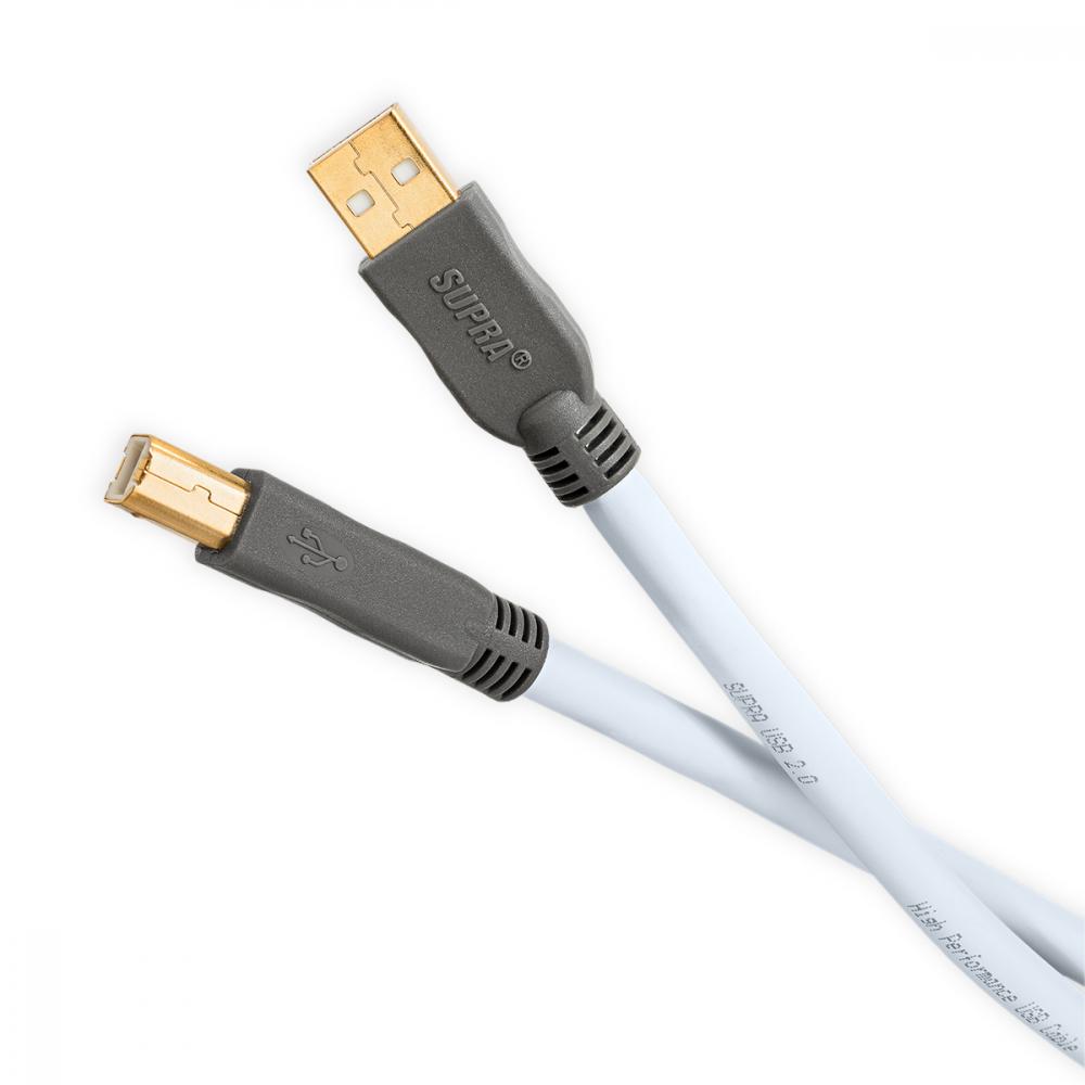 Supra USB2.0 A-B -kaapeli, 4m Supra USB2.0 A-B -kaapeli, 4m