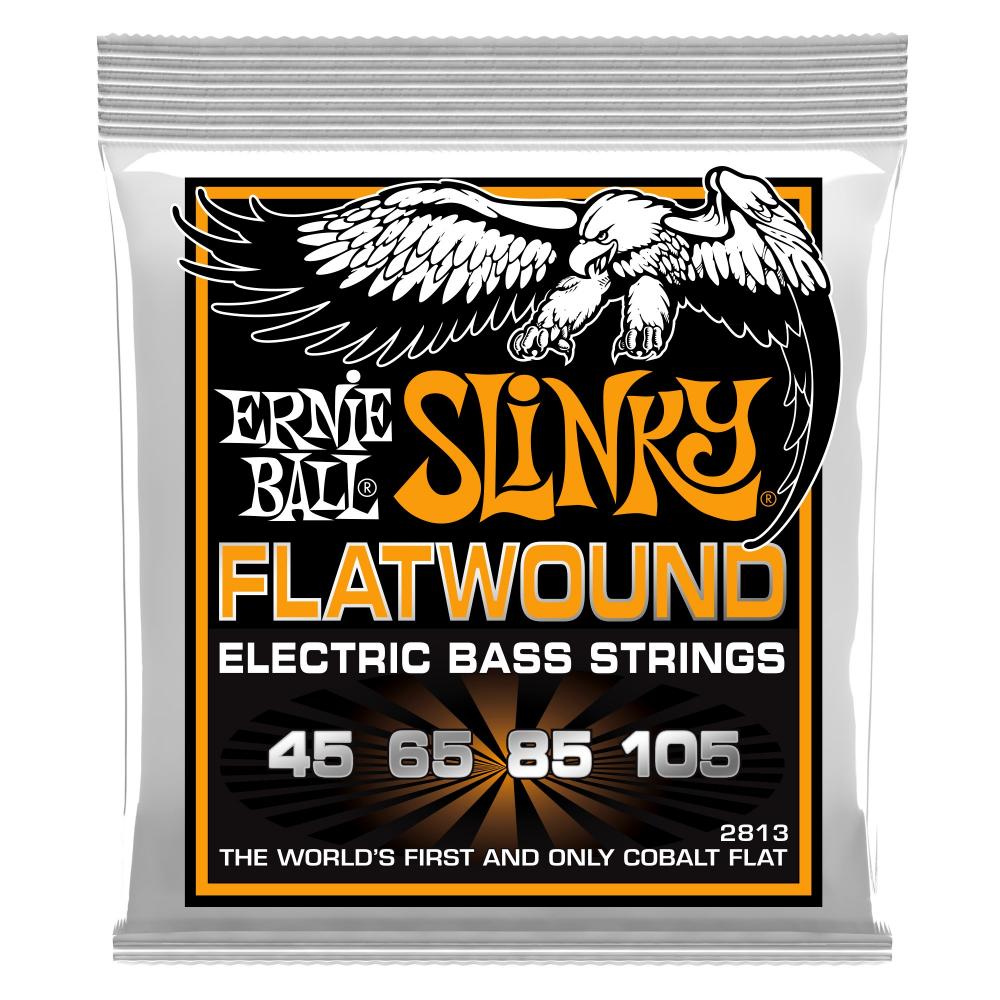 Ernie Ball Hiotut bassonkielet Flatwound Hybrid Slinky