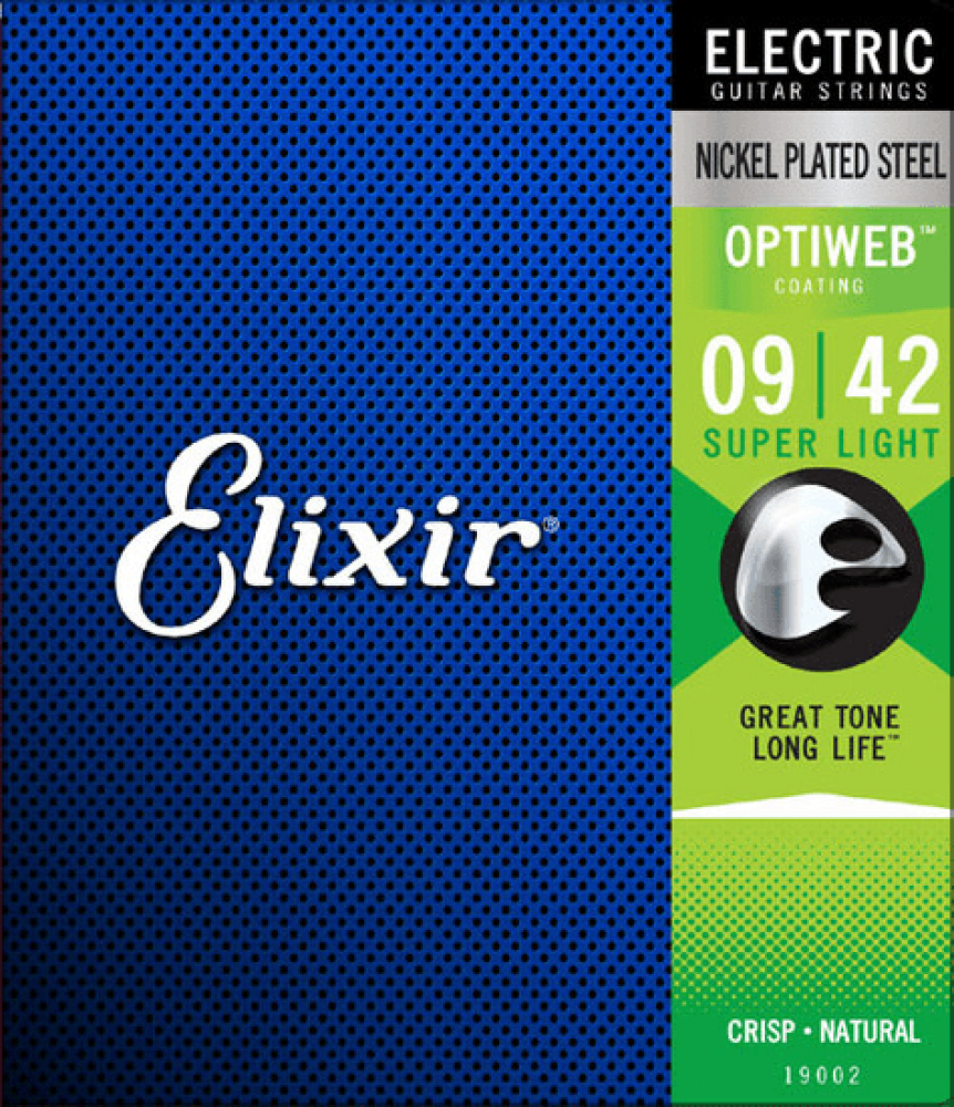 Elixir Optiweb Super Light 09-42 sähkökitaran kielisarja Elixir Optiweb Super Light 09-42 sähkökitaran kielisarja