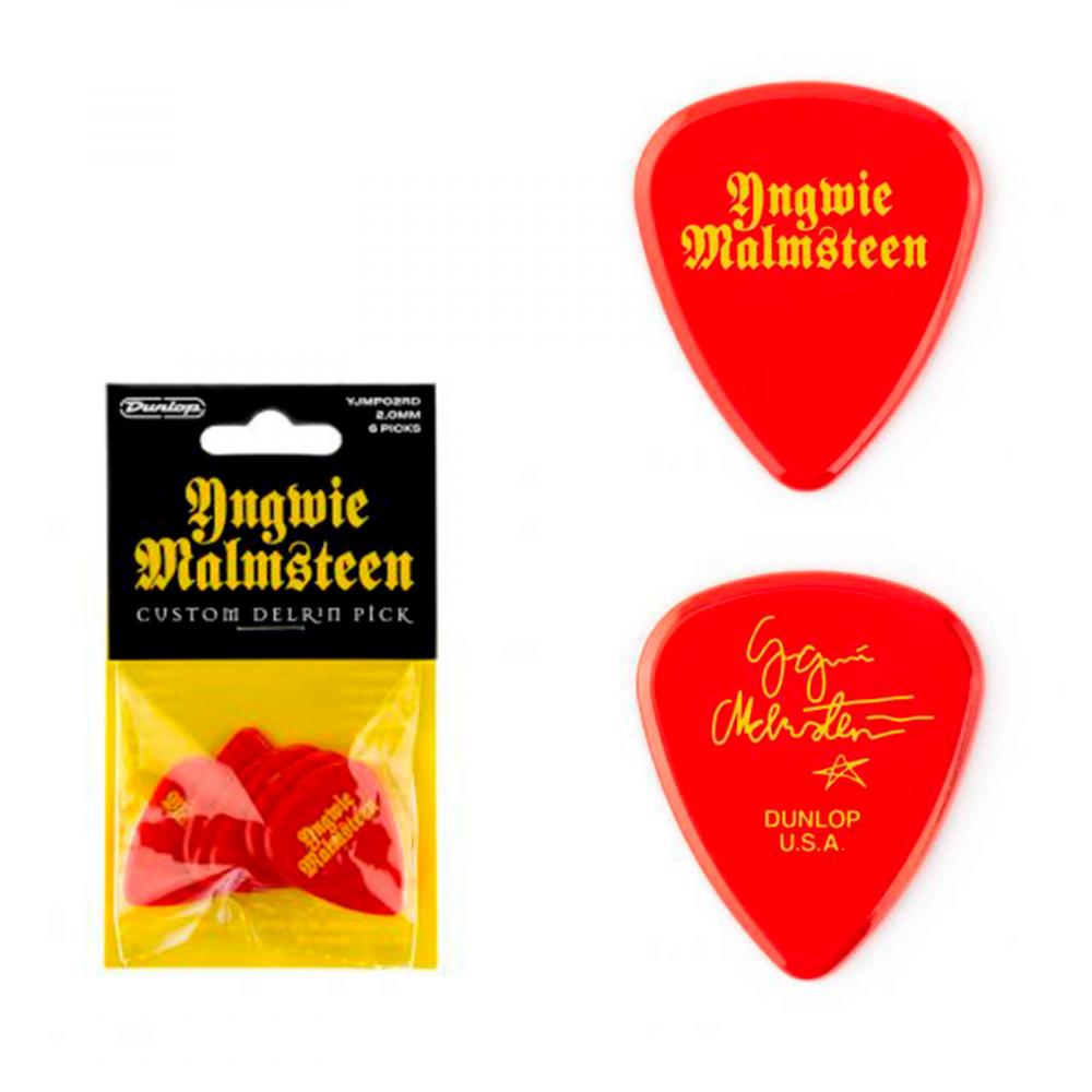 Dunlop Yngwie Malmsteen red 2.0 mm plektra, 6kpl