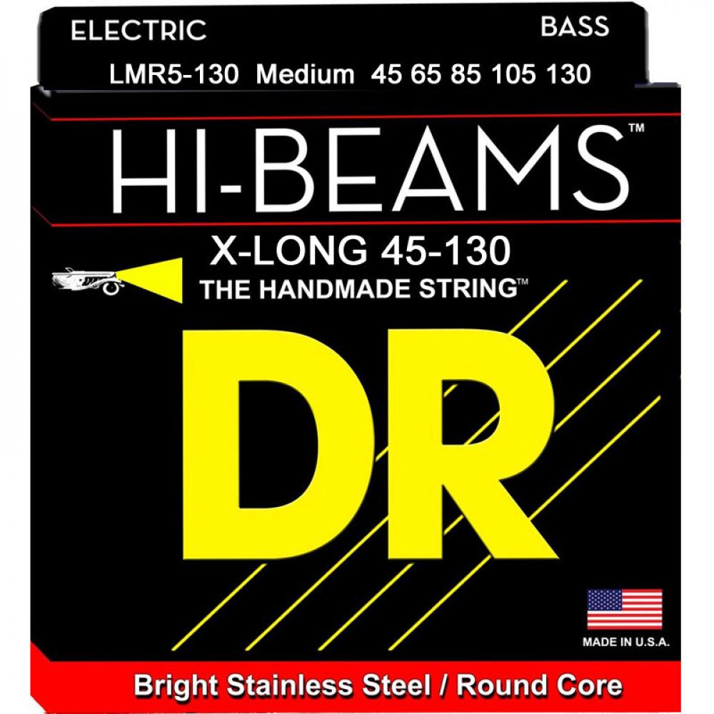 DR Strings Hi-Beams Extra Long 45-130 5-kielisen basson kielet