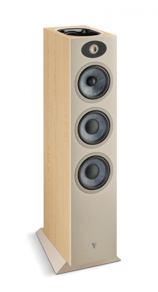 Focal Theva N°3-D lattiakaiutin Dolby Atmos -moduulilla, vaalea puu Focal Theva N°3-D lattiakaiutin Dolby Atmos -moduulilla, vaalea puu
