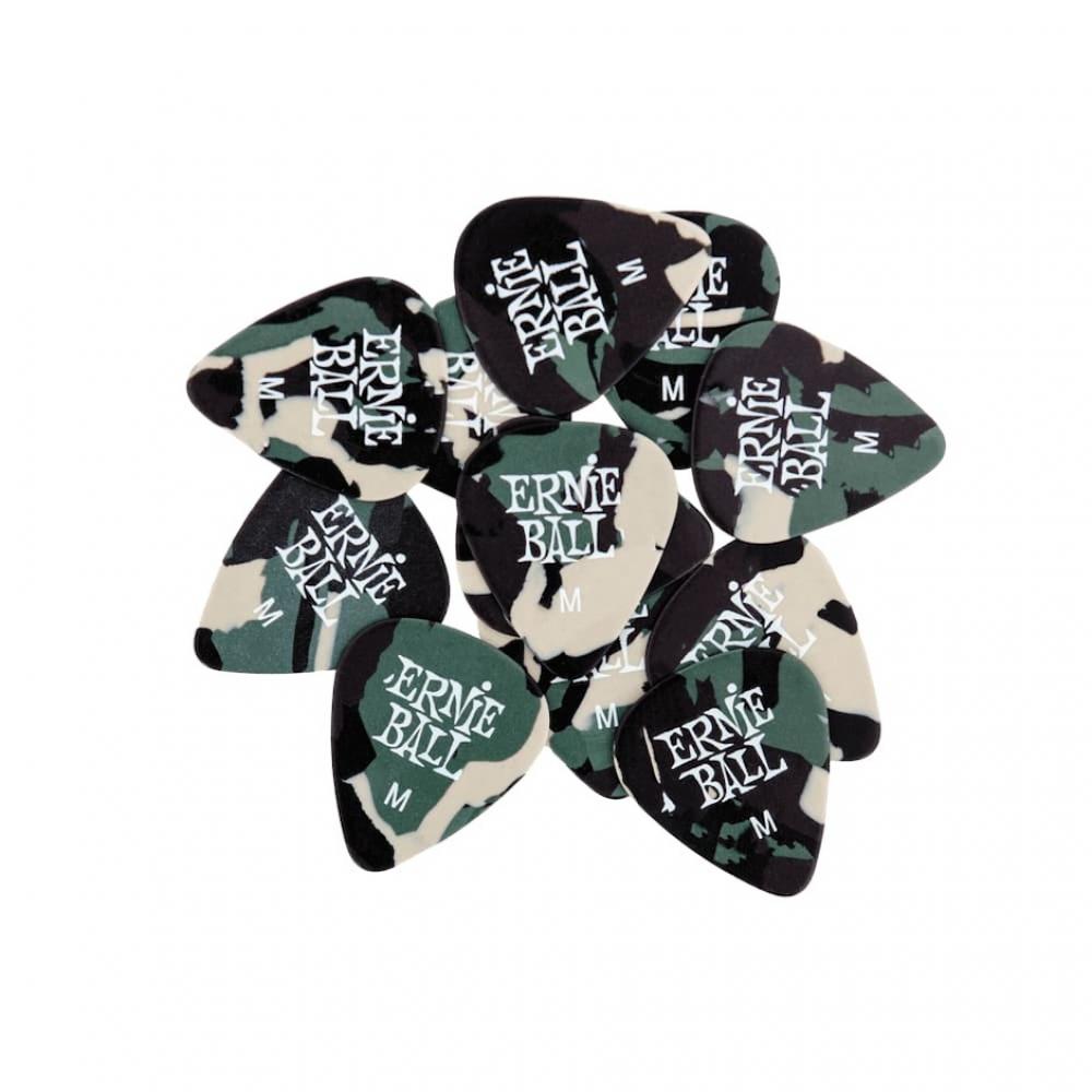 Ernie Ball EB-9222 Camo medium 0,73 mm plektra, 12 kpl Ernie Ball EB-9222 Camo medium 0,73 mm plektra, 12 kpl