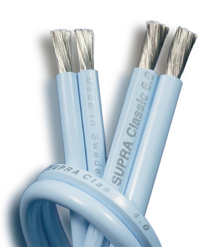 Supra Classic 2x6.0mm2 sininen kaiutinjohto, 1 metri Supra Classic 2x6.0mm2 sininen kaiutinjohto, 1 metri