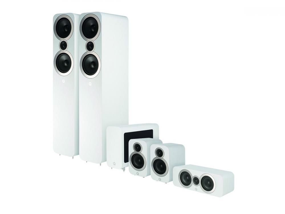Q Acoustics Q3050i Cinema Pack, valkoinen