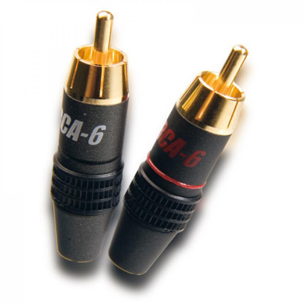 Supra RCA-6 liitin, punainen Supra RCA-6 liitin, punainen