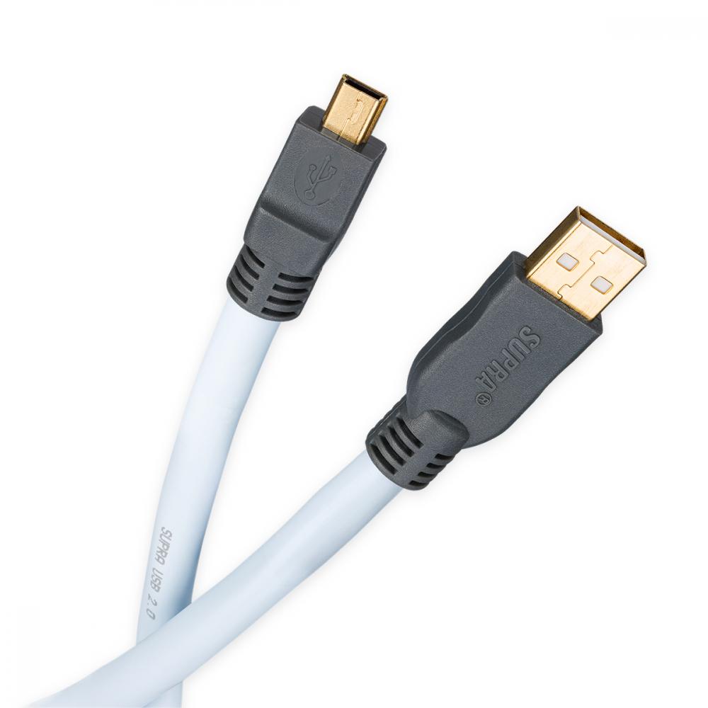 Supra USB2.0 A-Mini -kaapeli, 3 m Supra USB2.0 A-Mini -kaapeli, 3 m