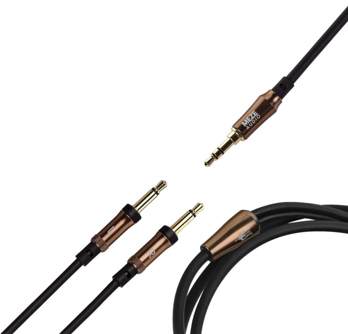 Meze Audio Liric mono 3.5 mm - 3.5 mm pehmeä TPE kuulokekaapeli, 1,5 m Meze Audio Liric mono 3.5 mm - 3.5 mm pehmeä TPE kuulokekaapeli, 1,5 m