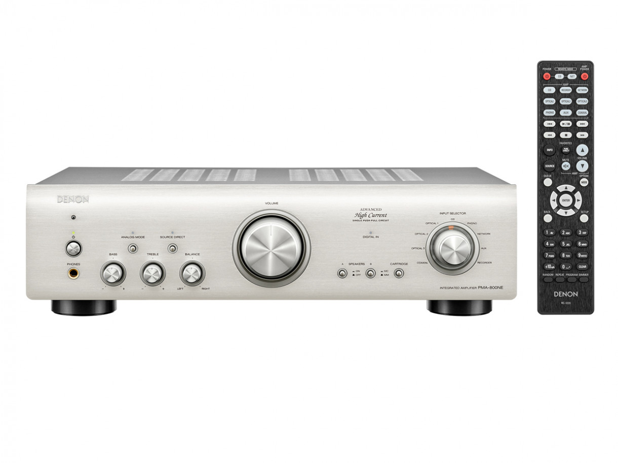 Denon PMA-800NE integroitu stereovahvistin, hopea KÄYTETTY