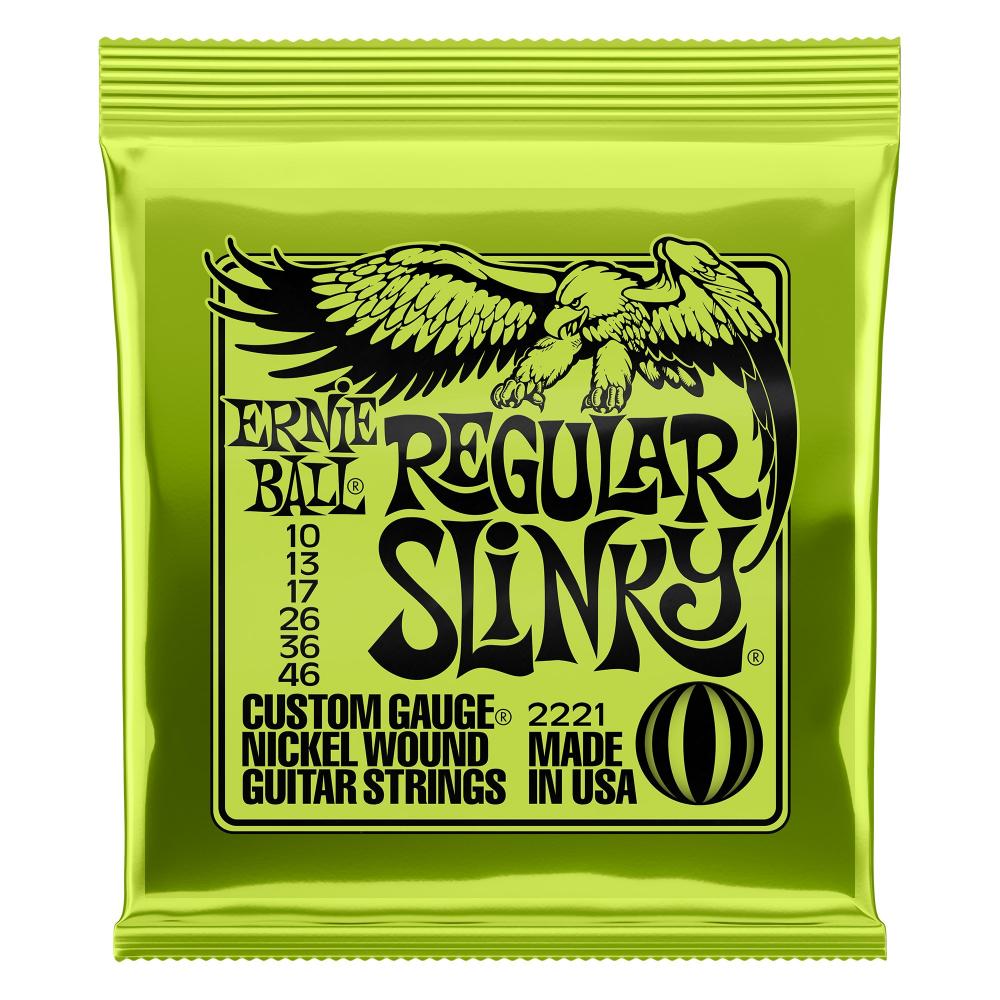 Ernie Ball EB-2221 Regular Slinky sähkökitaran kielisarja 10-46 Ernie Ball EB-2221 Regular Slinky sähkökitaran kielisarja 10-46