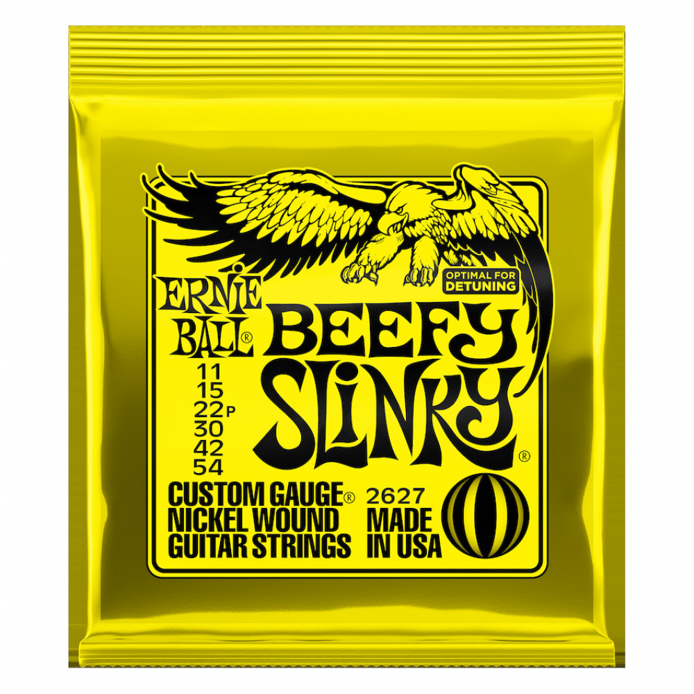 Ernie Ball EB-2627 Beefy Slinky sähkökitaran kielisarja Ernie Ball EB-2627 Beefy Slinky sähkökitaran kielisarja