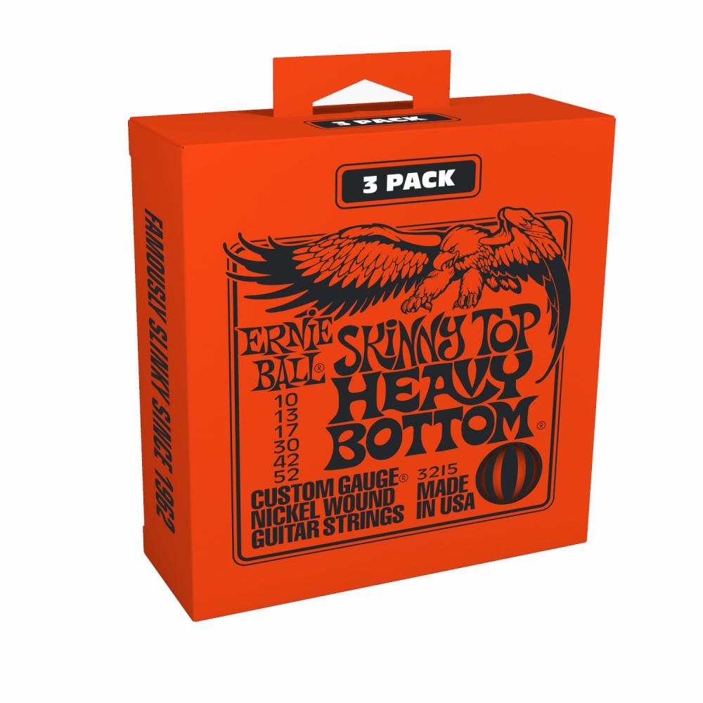 Ernie Ball EB-3215 3-pack Skinny Top Heavy Bottom sähkökitaran kielisetti Ernie Ball EB-3215 3-pack Skinny Top Heavy Bottom sähkökitaran kielisetti