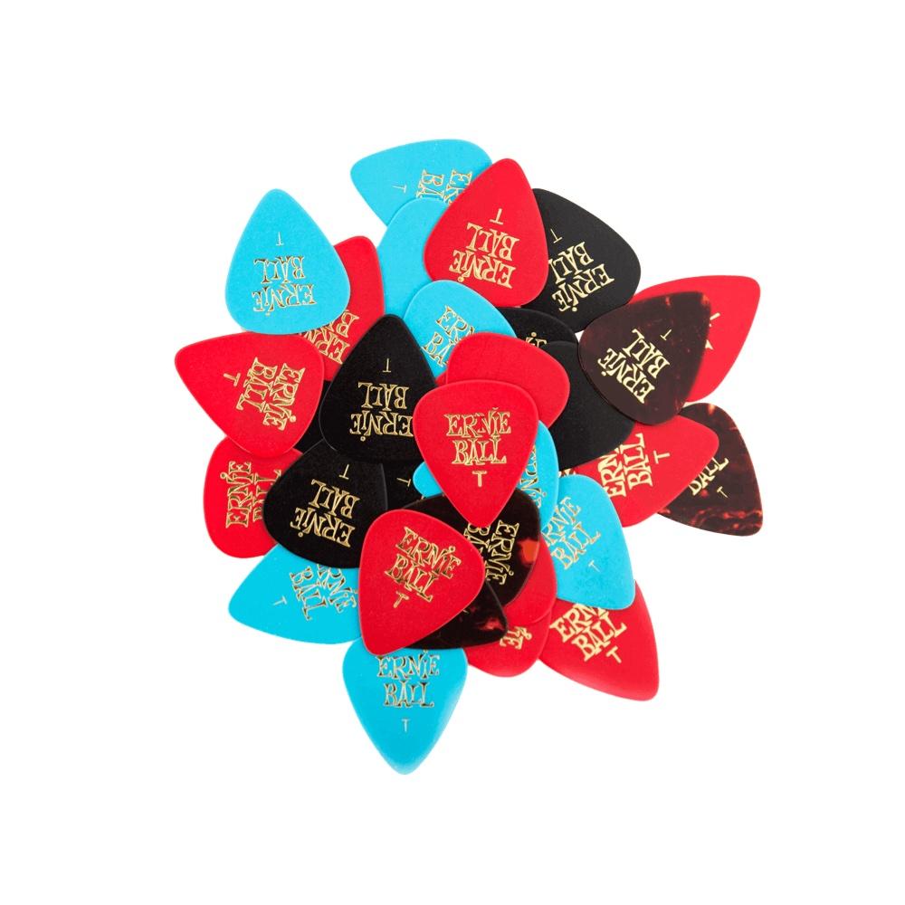 Ernie Ball EB-9108 Thin 0.46mm plektra, värilajitelma Ernie Ball EB-9108 Thin 0.46mm plektra, värilajitelma