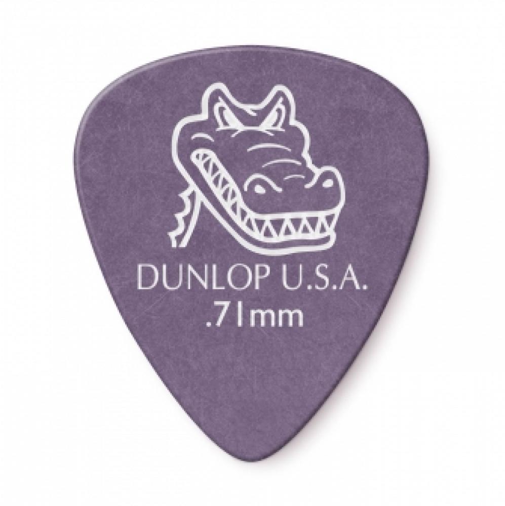 Dunlop GATOR GRIP 0.71mm plektra, 12 kpl Dunlop GATOR GRIP 0.71mm plektra, 12 kpl