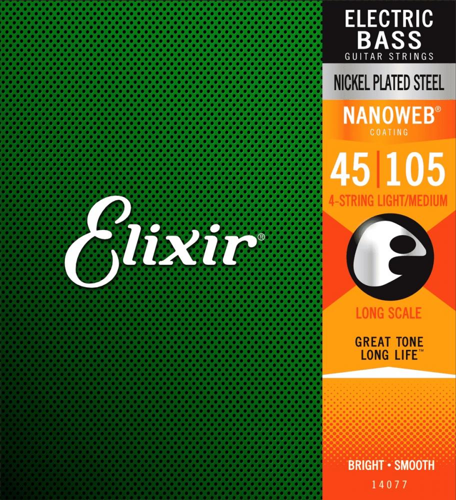 Elixir Nanoweb Bass Light/Medium 045-105 basson kielisarja