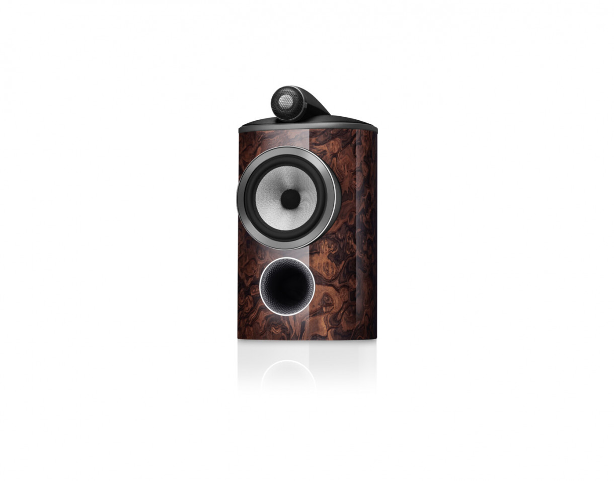 Demo B&W 805 D4 Signature jalustakaiutin, california burl gloss