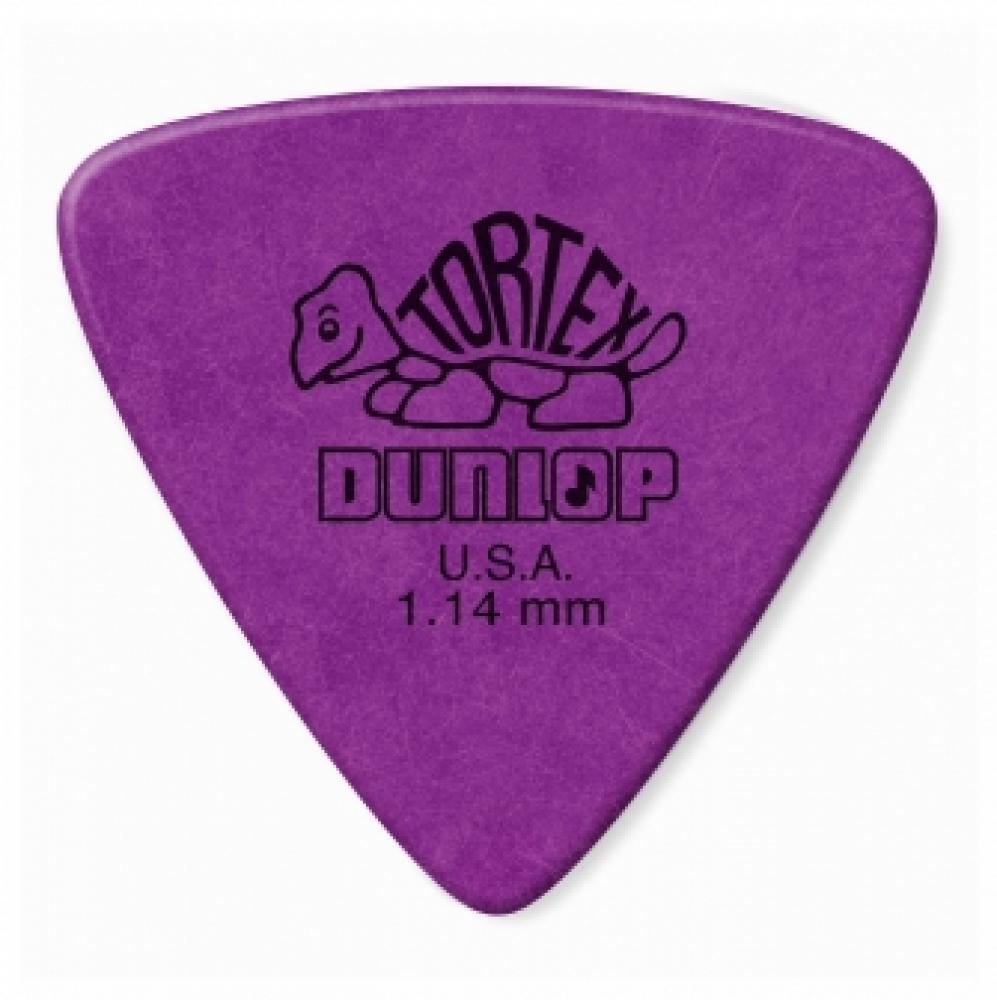 Dunlop TORTEX TRIANGLE 1.14mm plektra, 6kpl Dunlop TORTEX TRIANGLE 1.14mm plektra, 6kpl