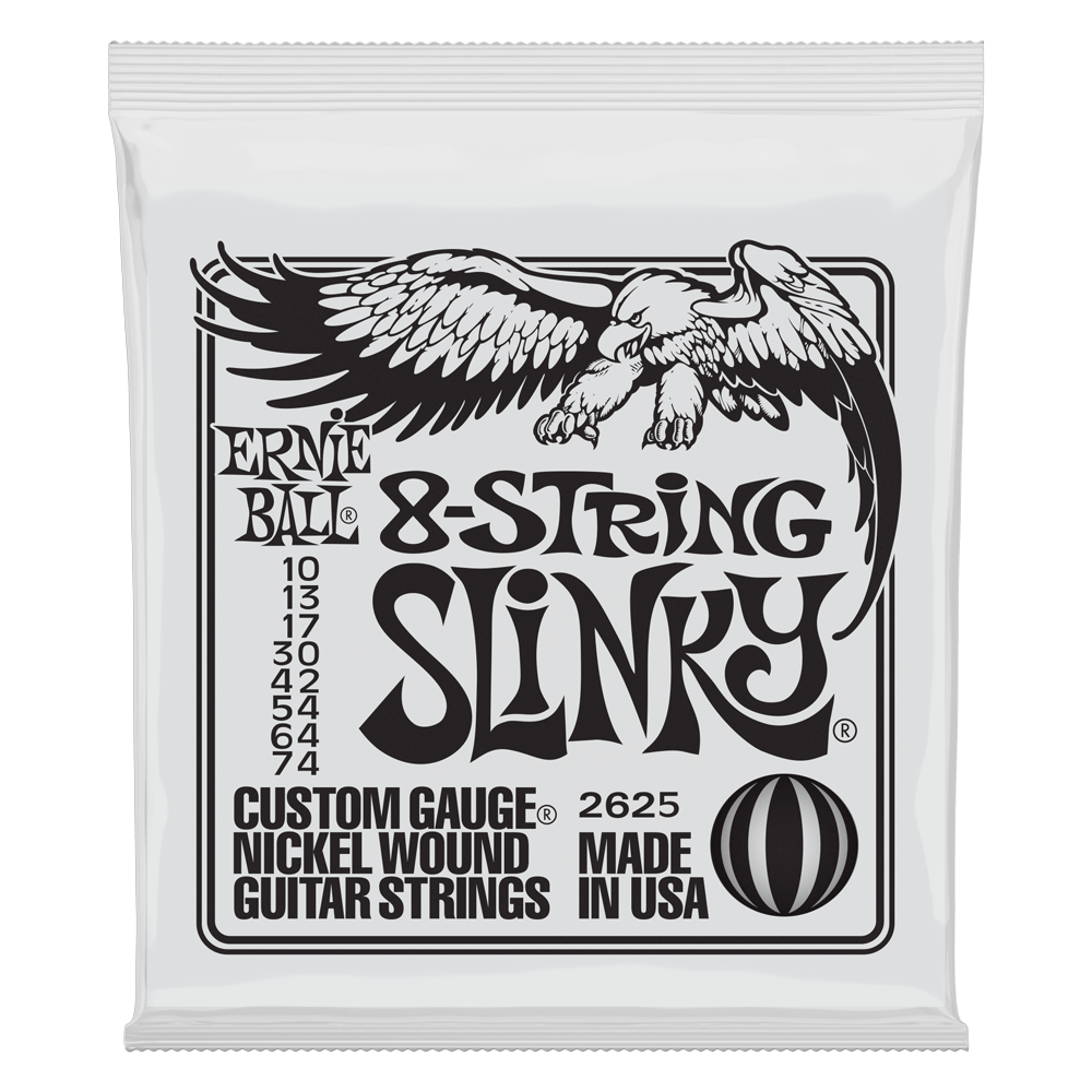 Ernie Ball EB-2625 8-string Slinky sähkökitaran kielisarja Ernie Ball EB-2625 8-string Slinky sähkökitaran kielisarja
