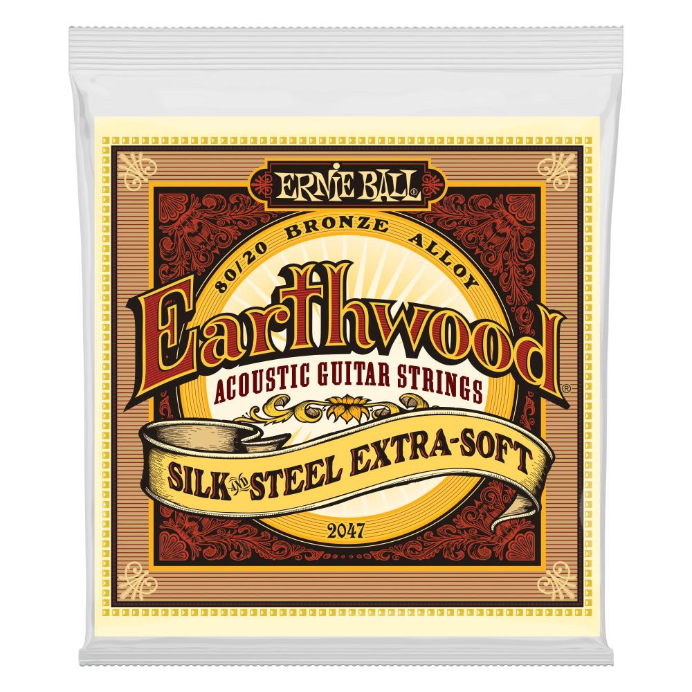 Ernie Ball EB-2047 Earthwood Silk & Steel X-Soft akustisen kitaran kielisarja