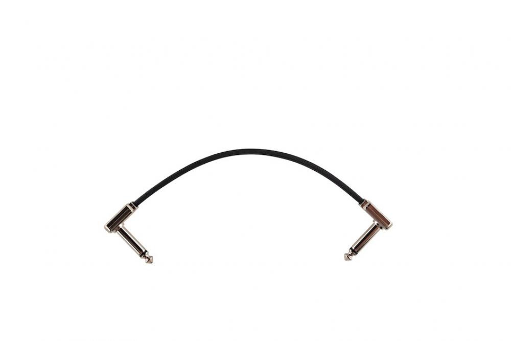 Ernie Ball EB-6226 Flat Ribbon Patch Cable 15cm kaapeli, musta